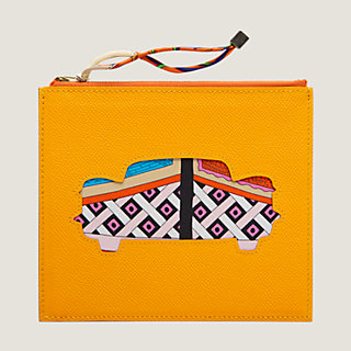 ★カラフルな４色展開★【Hermes】Flat H Natte case ポーチ L ☆カラフルな4色展開☆【Hermes】Flat H Natte case ポーチ L